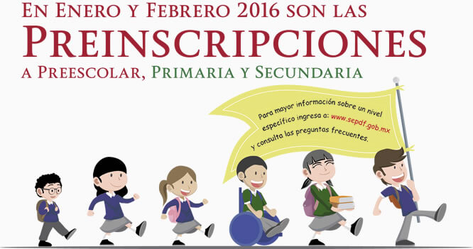 Preinscripciones Primaria y Secundaria periodo 2016-2017